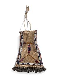 Apache Beaded Hide Strike-a-Light Bag