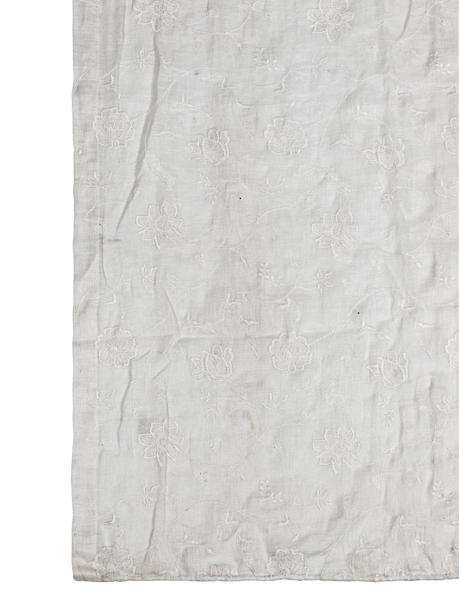 Thirteen Off-White Floral Drapes