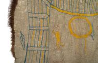Ojibwa Painted Buffalo Robe