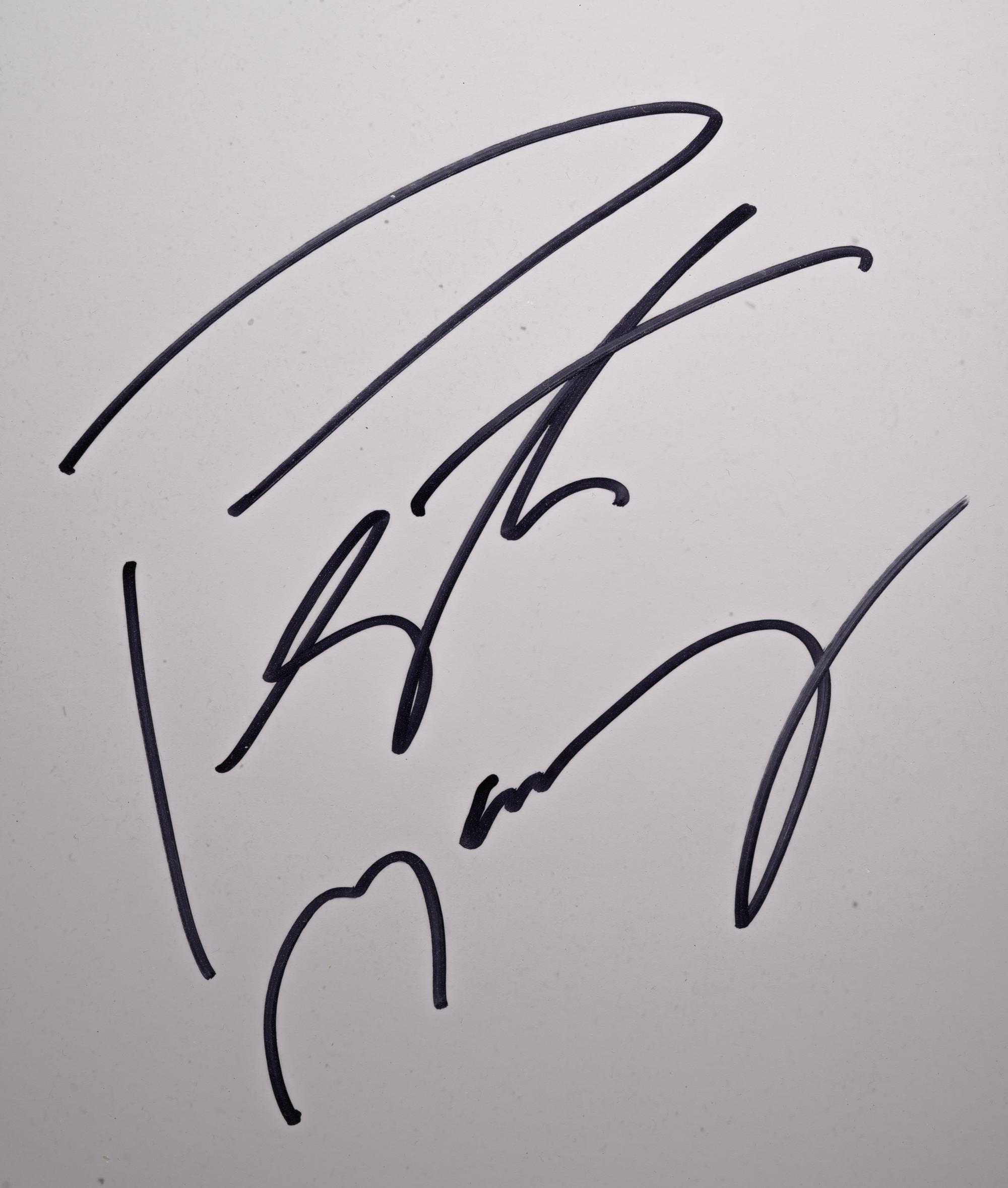 A Group of Peyton Manning Signed Denver Broncos Photo Displays,