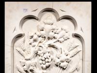 A Carved Marble Wall Relief Plaque
