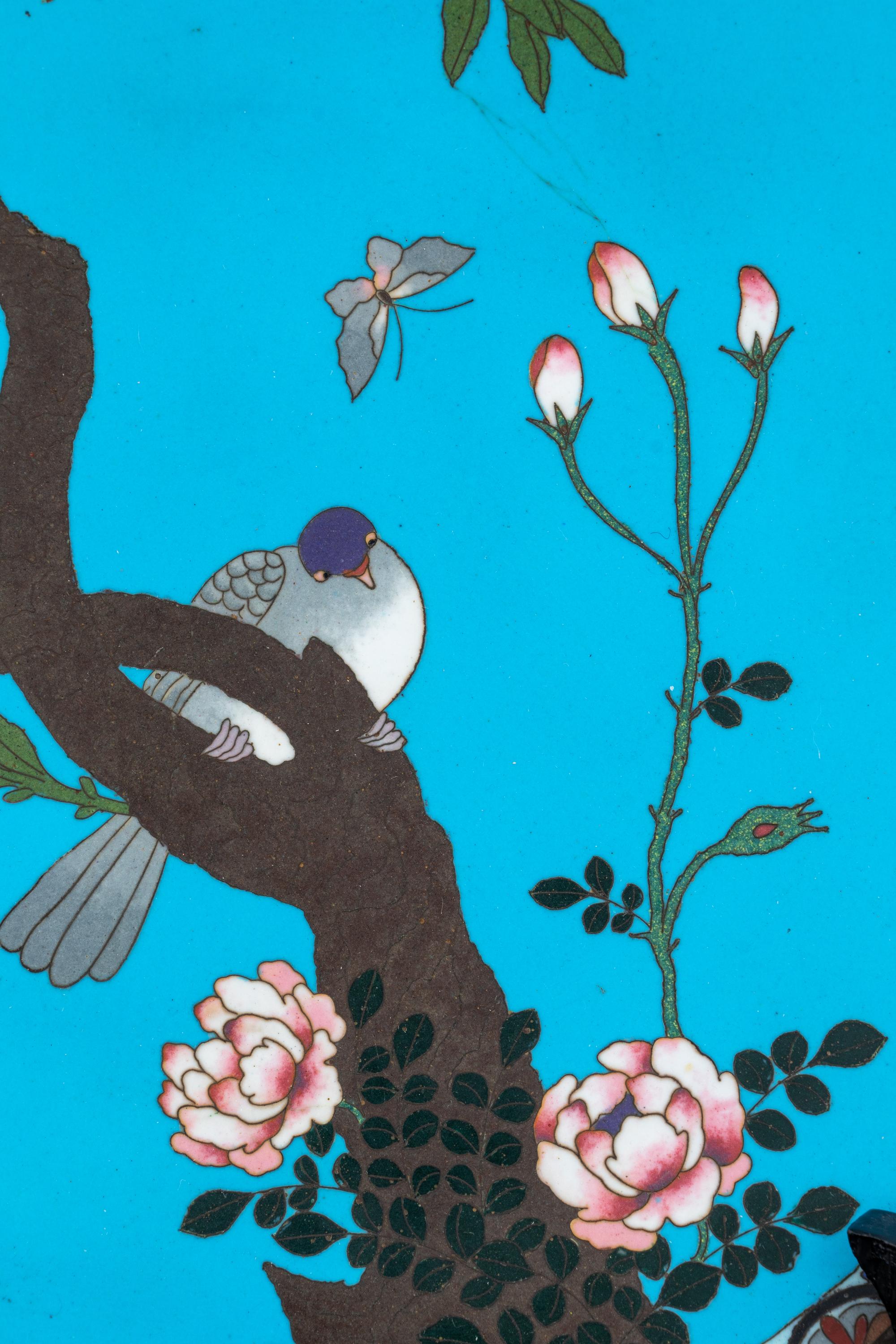 Three Japanese Cloisonne Articles