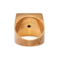 YELLOW GOLD MODERNIST RING