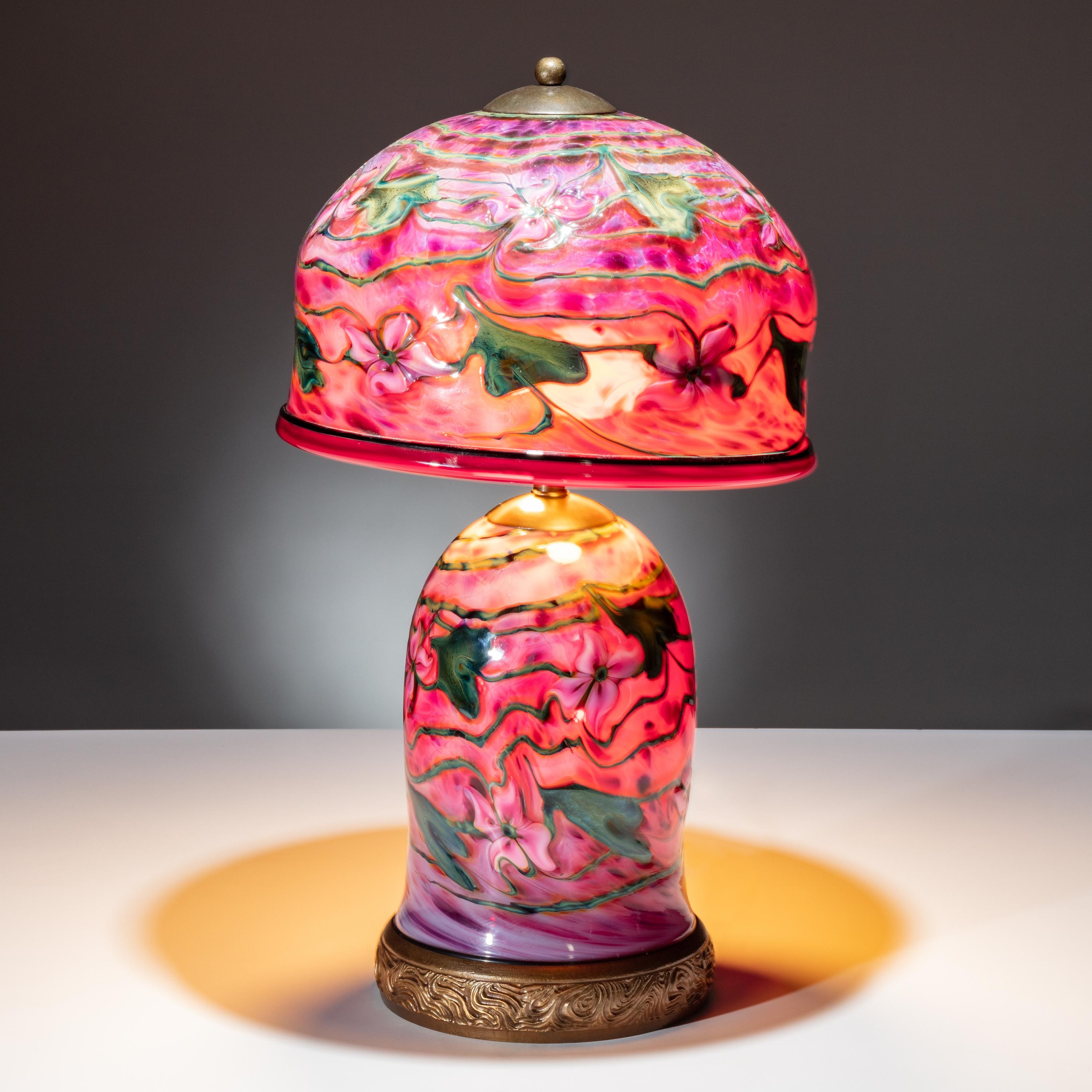Charles Lotton (American, 1935–2021) — Pink Floral Lamp, 2006