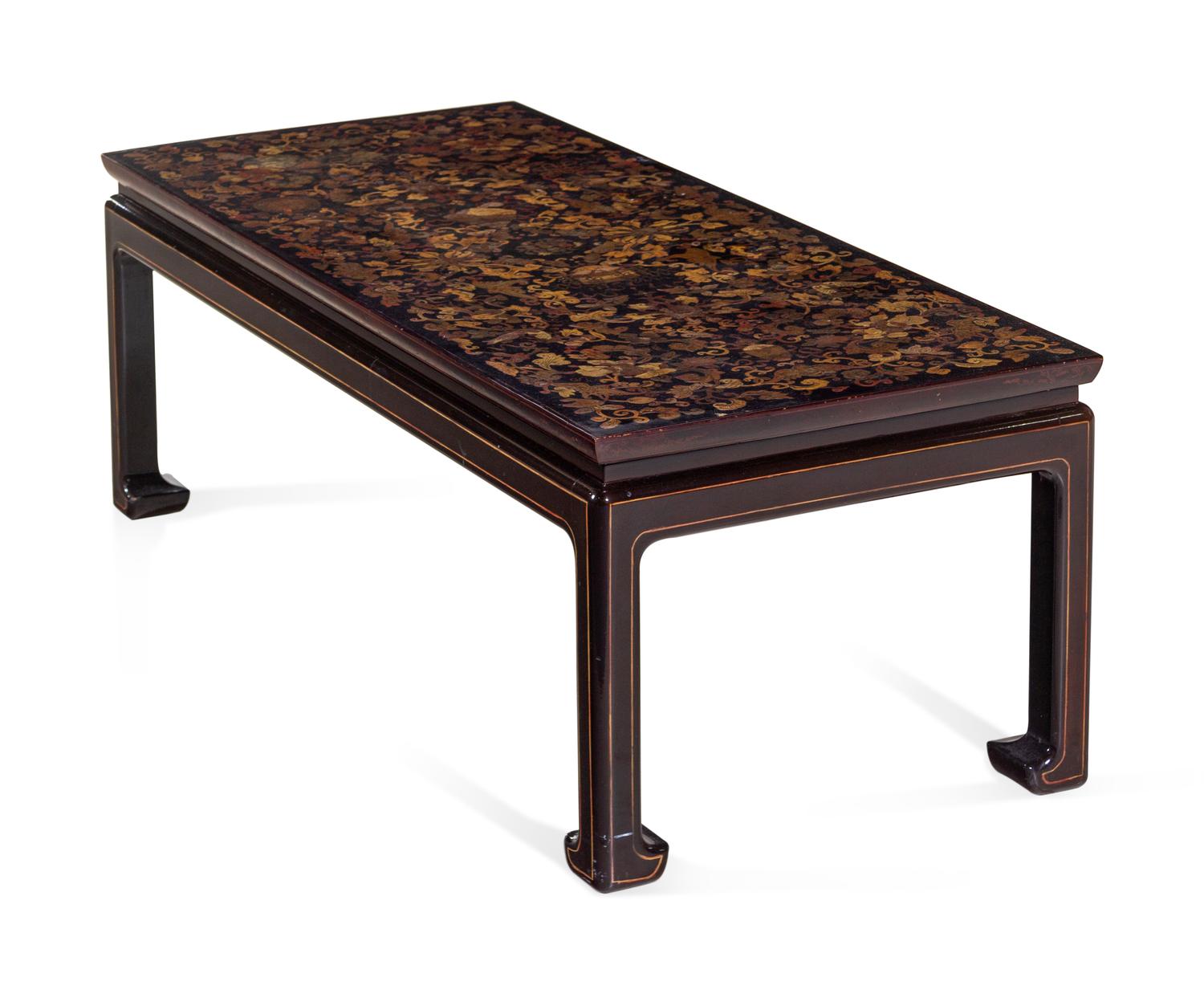 A Chinese Painted Lacquered Table