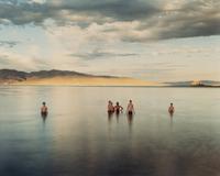Richard Misrach (born 1949) Boy Scouts and Fremont's Pyramid, Pyramid Lake Indian Reservation, Nevada, 1991