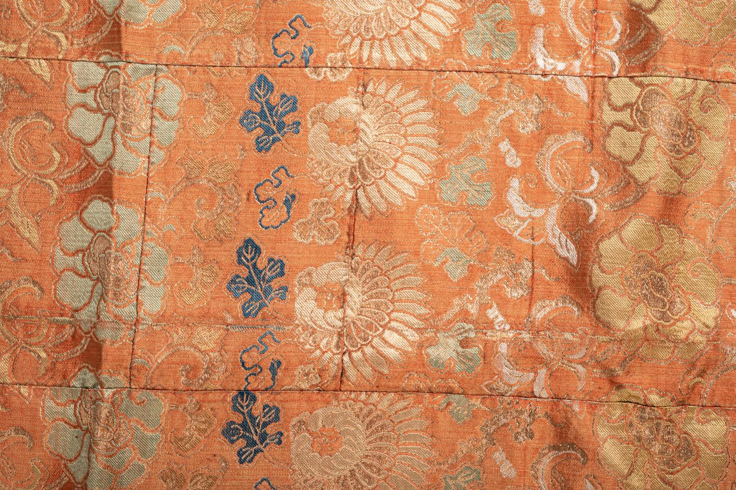 A Japanese Embroidered Silk Priest Robe