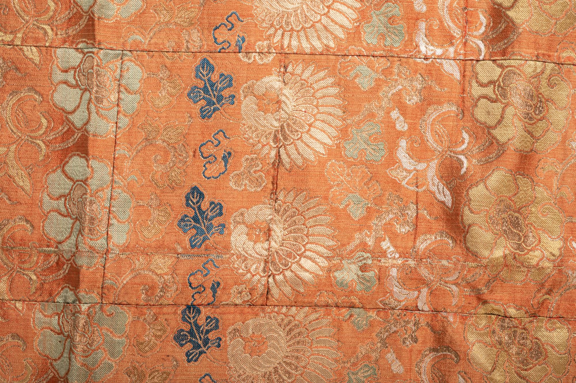 A Japanese Embroidered Silk Priest Robe
