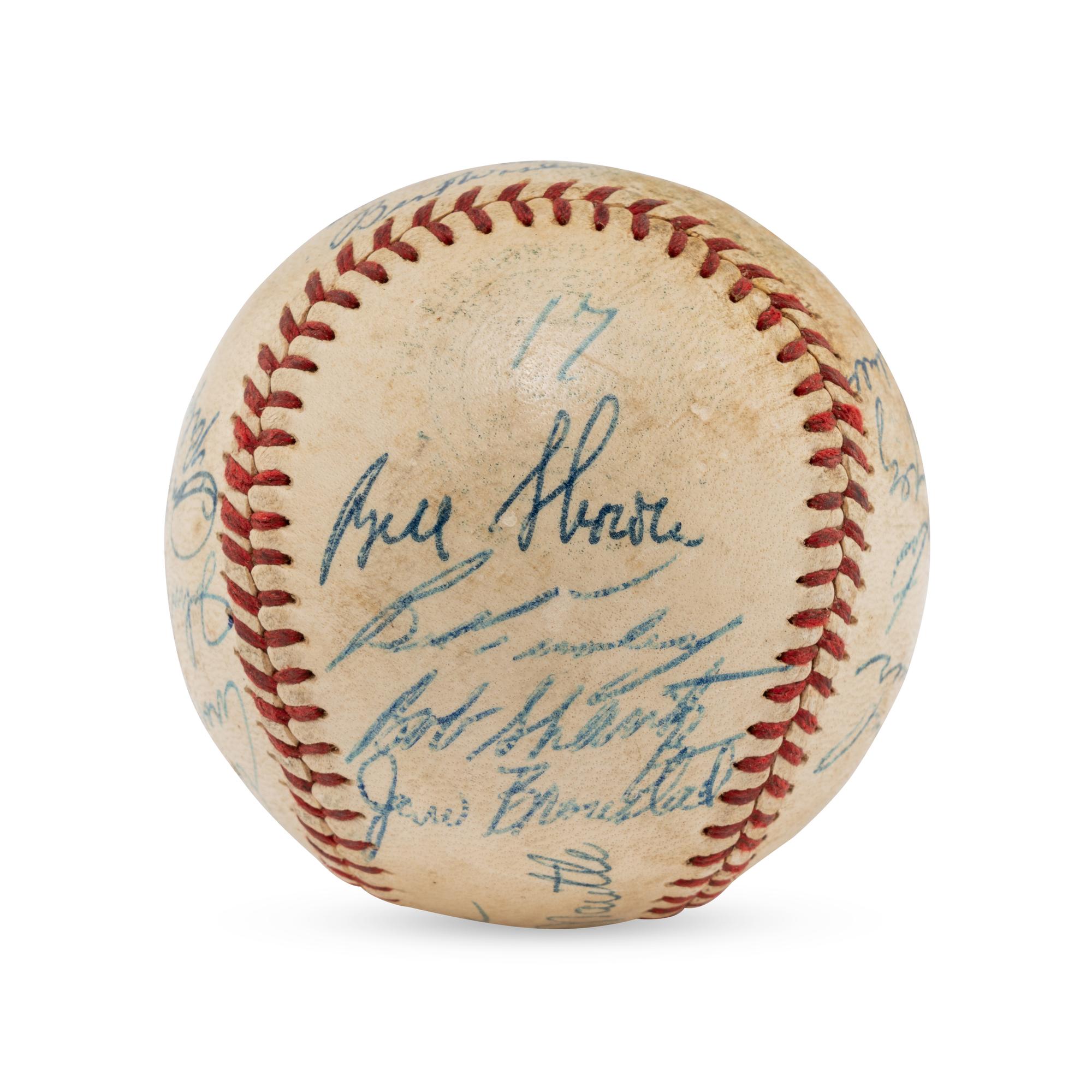 A 1959 New York Yankees Team Signed Autograph Baseball (Beckett Authentication Services Letter of Authenticity)
