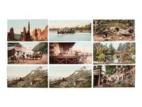 [JACKSON, William Henry (1843-1942), photographer]. A group of 24 photochrom prints of the Western United States, incl. mining views and landmarks. Detroit Photographic Co., 1900-1904.