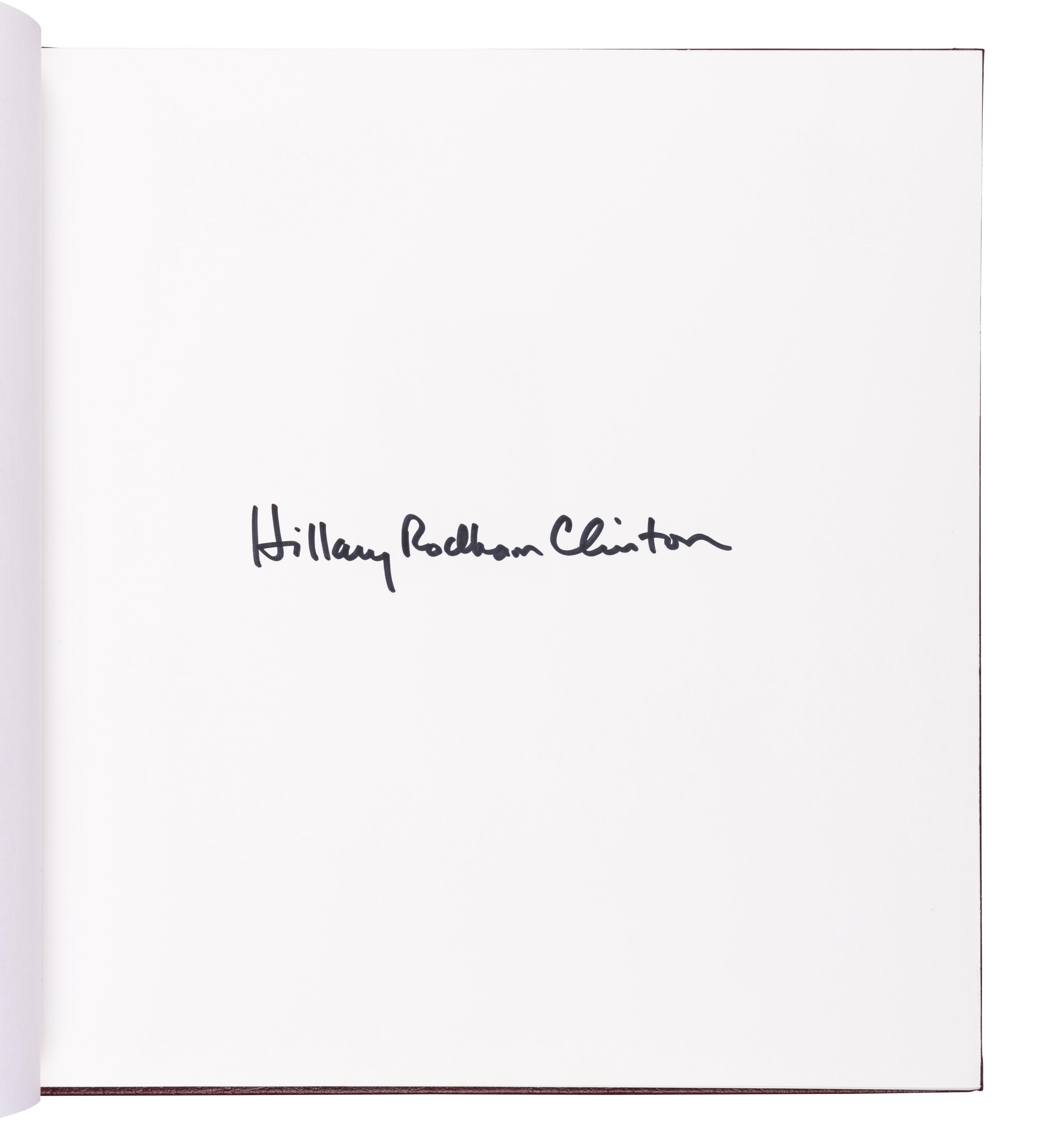 CLINTON, Hillary Rodham (b. 1947). Invitation to the White House: At Home with History. New York: Simon & Schuster, 2000.