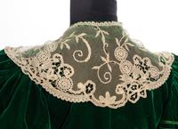 Worth Labeled Silk Velvet and Lace Jacket, c.1905