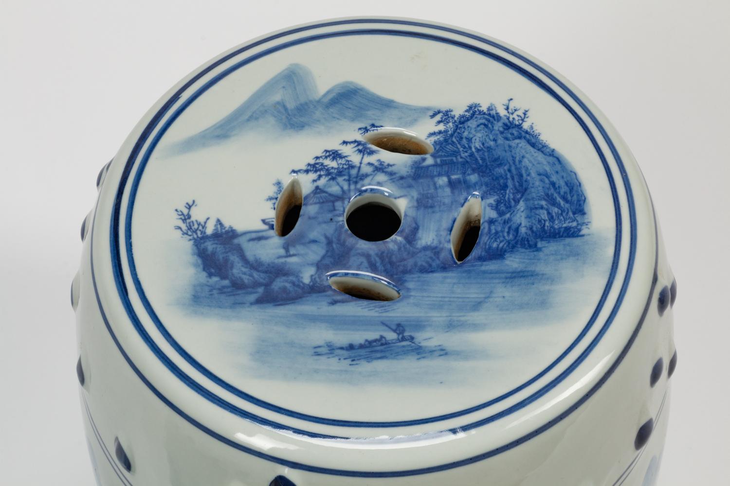 A Pair of Japanese Export Porcelain Garden Seats