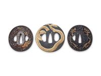 Three Iron Tsuba