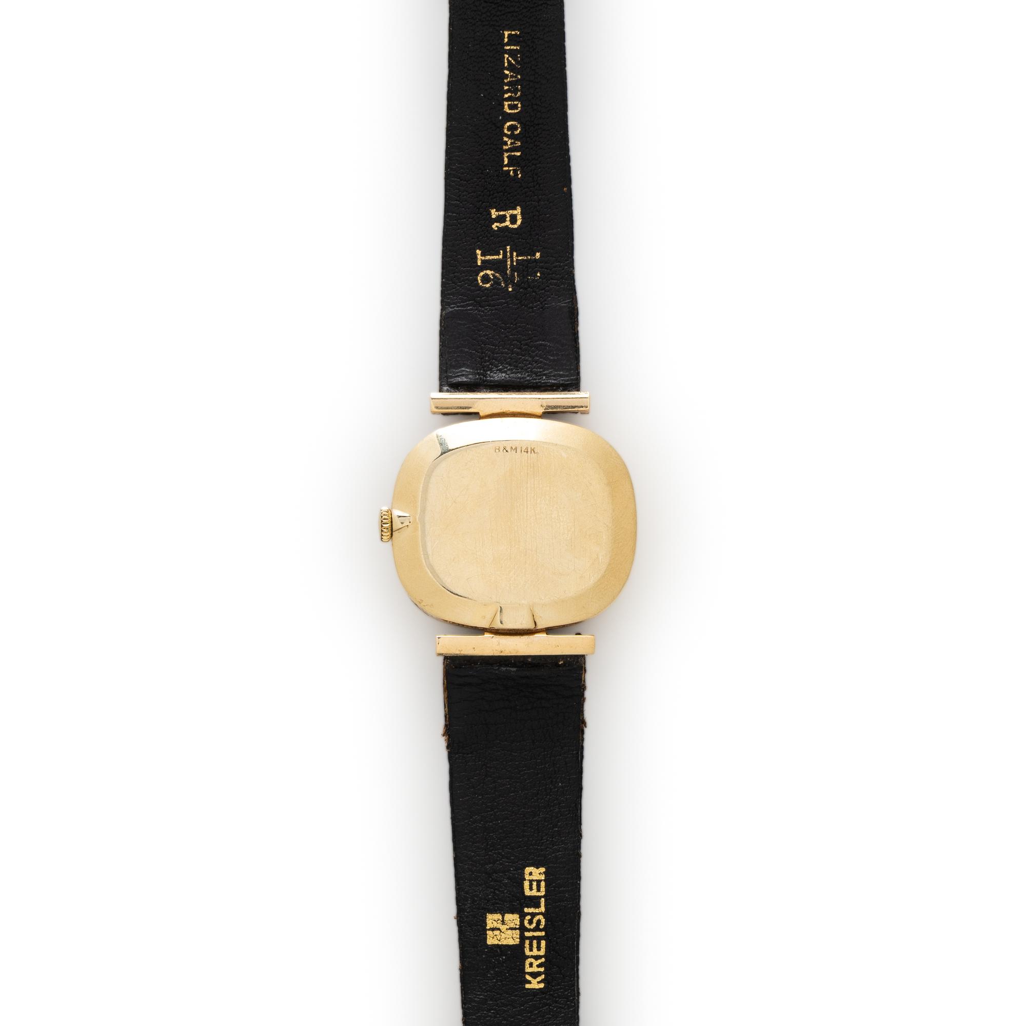 BAUME & MERCIER, YELLOW GOLD WATCH