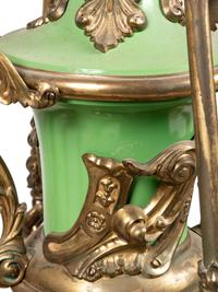 A Continental Gilt Bronze and Glass Chandelier
