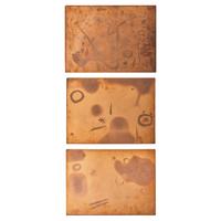 Joan Miró (Spanish, 1893–1983) Three original copper plates for La Main , 1947/1953