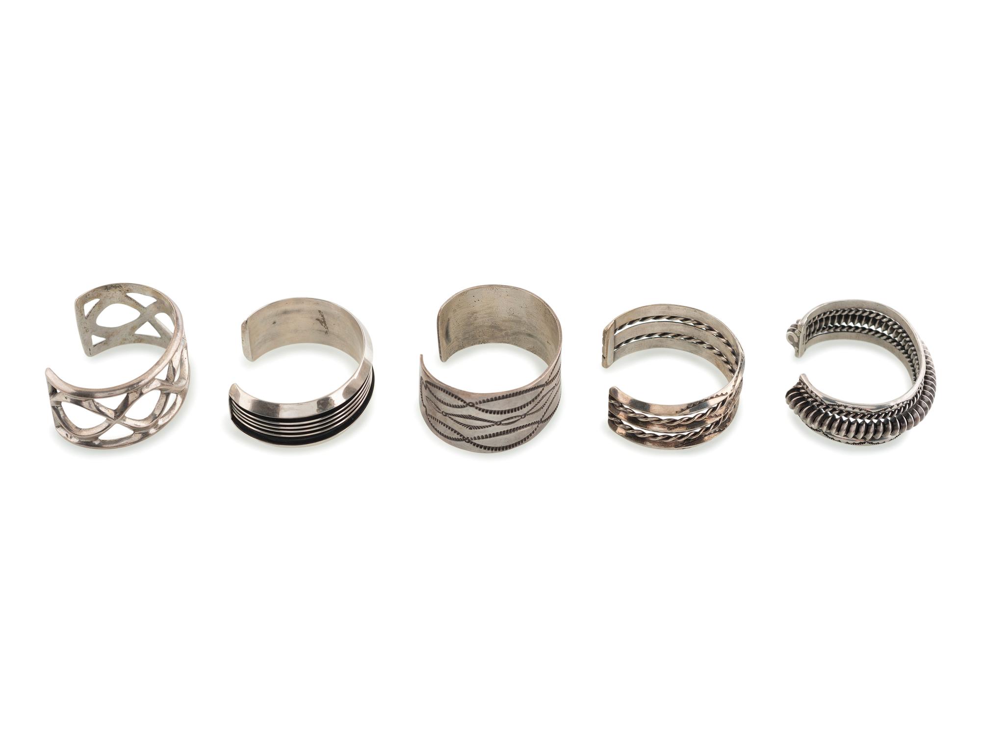 Navajo Silver Cuff Bracelets