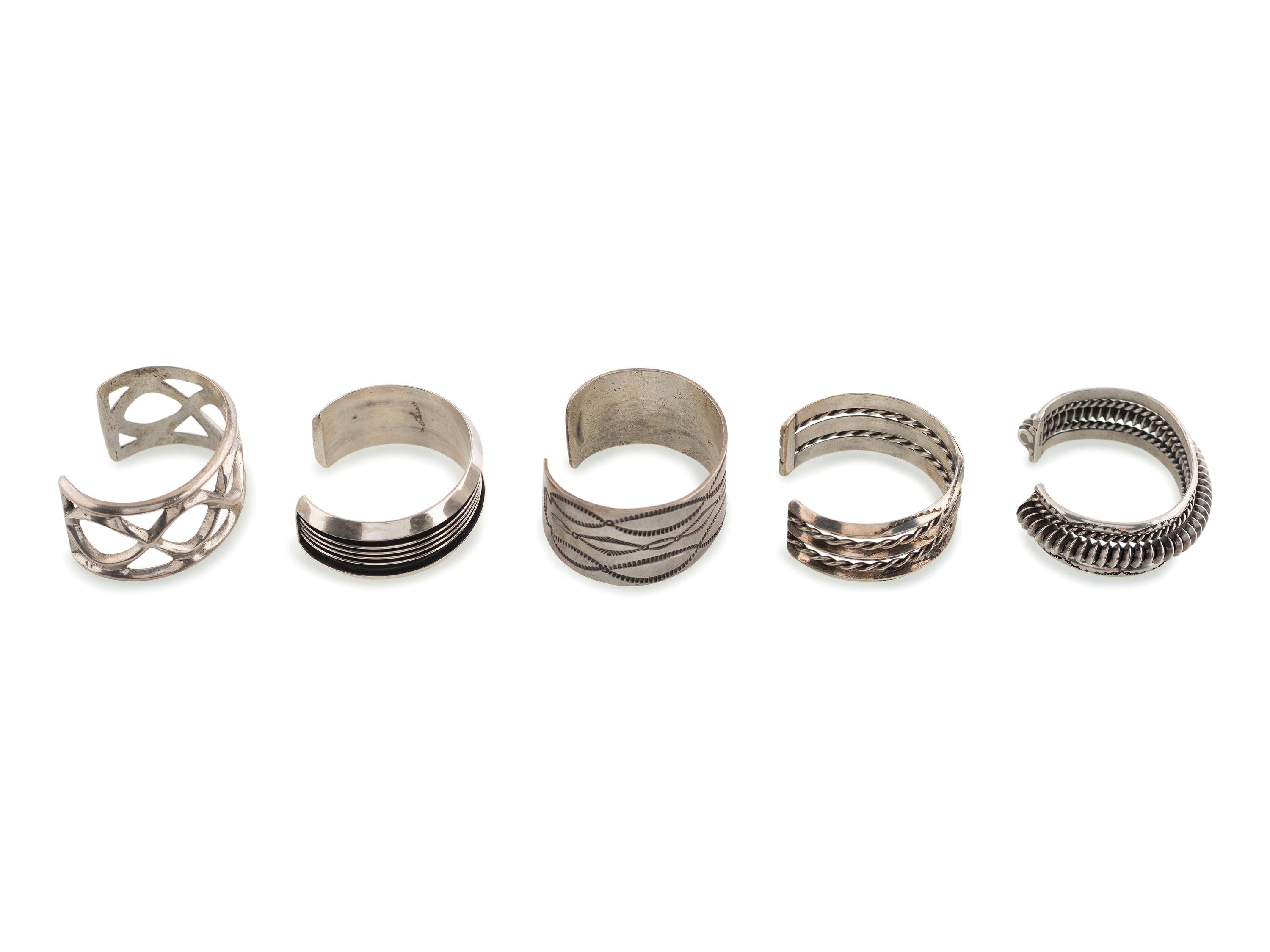 Navajo Silver Cuff Bracelets