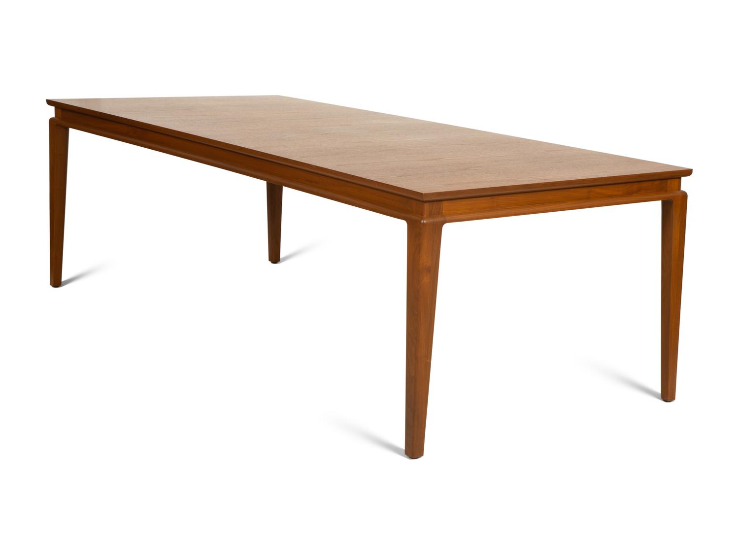 A Contemporary Walnut Dining Table Retailed by Holly Hunt