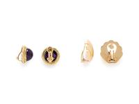 TWO PAIRS OF YELLOW GOLD EARRINGS