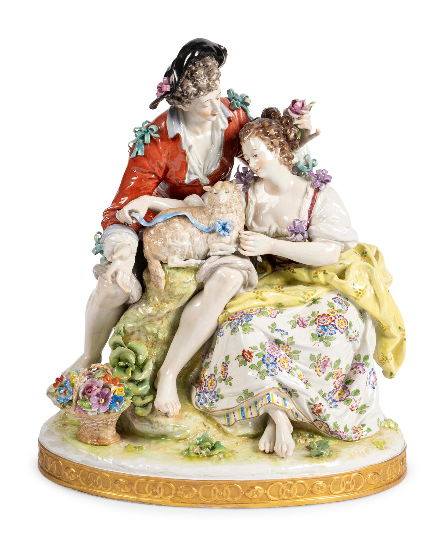 A German Porcelain Figural Group