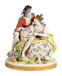 A German Porcelain Figural Group