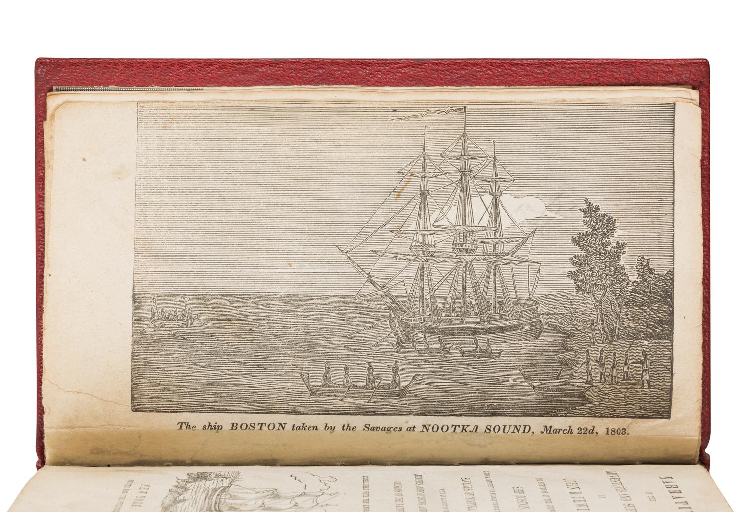 JEWITT, John Rodgers (1788-1821). Narrative of the Adventures and Sufferings...During a captivity of nearly three years among the Savages of Nootka Sound . Richard Alsop, editor. New York: for the Publishers, [ca 1815].