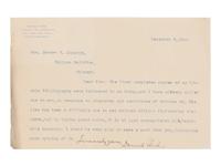 [LINCOLN, Robert Todd (1843-1926), his copies]. A pair of Abraham Lincoln bibliographies from Robert Todd's library, comprising: