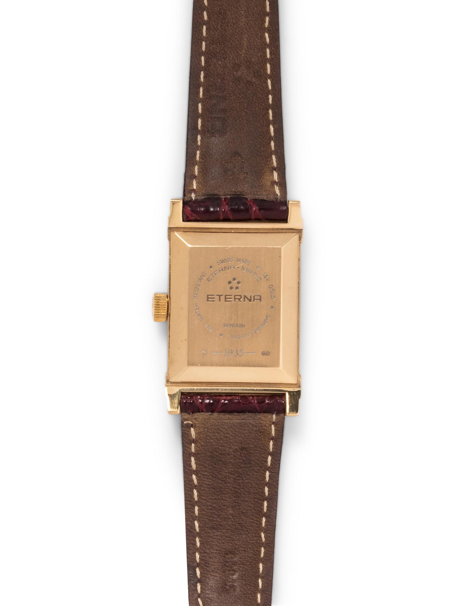 ETERNA, 18K YELLOW GOLD REF. 8890.69N 'LES HISTORIQUES-1935 ETERNA-MATIC' WRISTWATCH