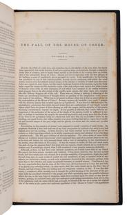 POE, Edgar Allan (1809-1849). "The Fall of the House of Usher." Extracted from: Burton's Gentleman's Magazine and American Monthly Review , Vol. V-no.III. [Philadelphia: William Evans Burton], September 1839.