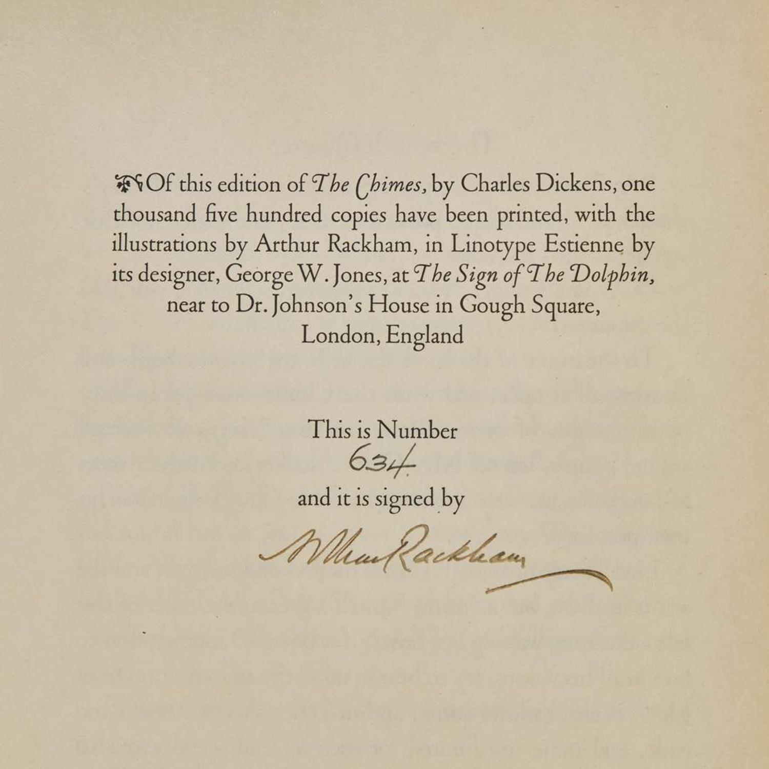 [Children's & Illustrated] [Rackham, Arthur] Dickens, Charles The Chimes
