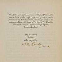 [Children's & Illustrated] [Rackham, Arthur] Dickens, Charles The Chimes