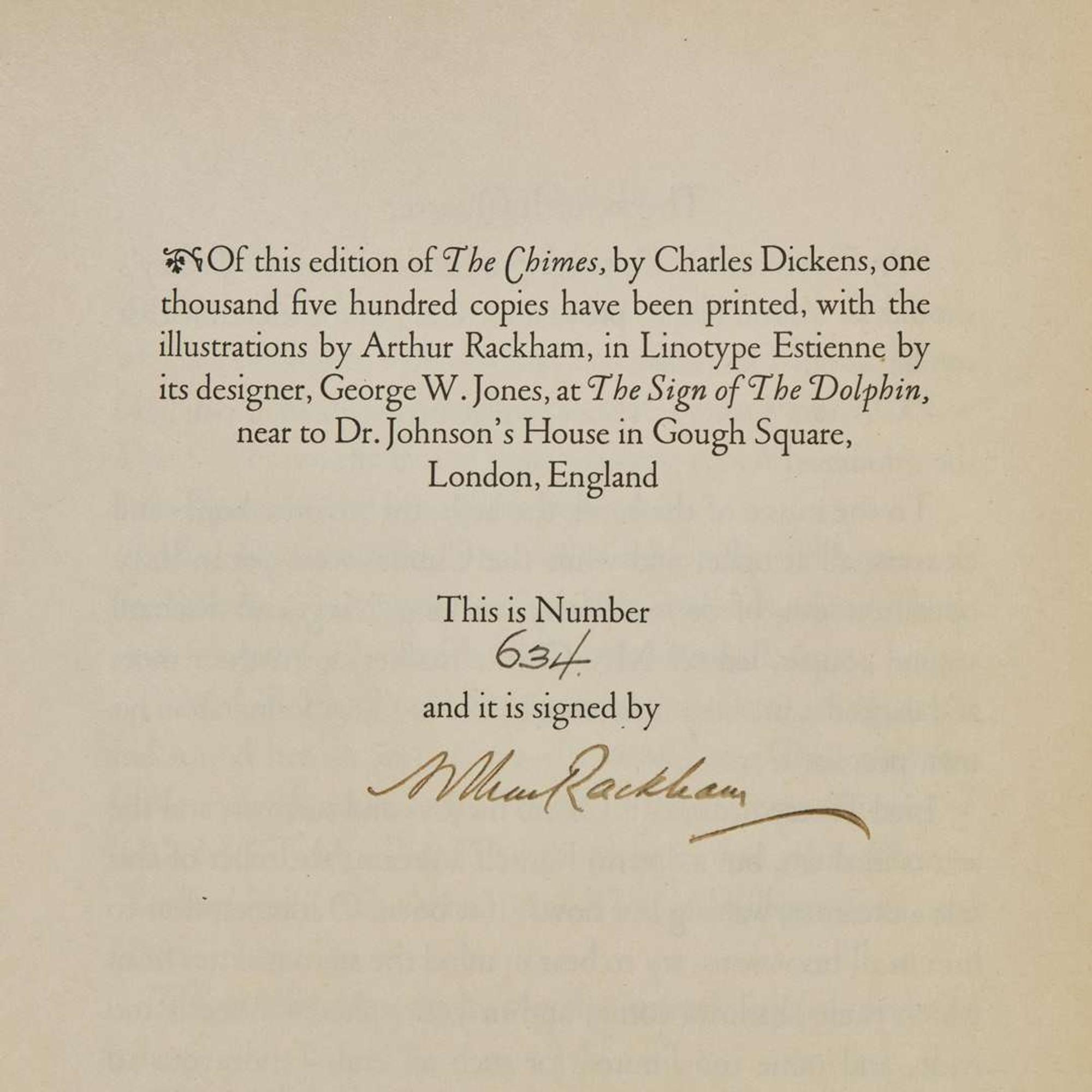 [Children's & Illustrated] [Rackham, Arthur] Dickens, Charles The Chimes