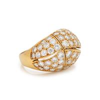 SPITZER AND FURHMAN, YELLOW GOLD AND DIAMOND RING