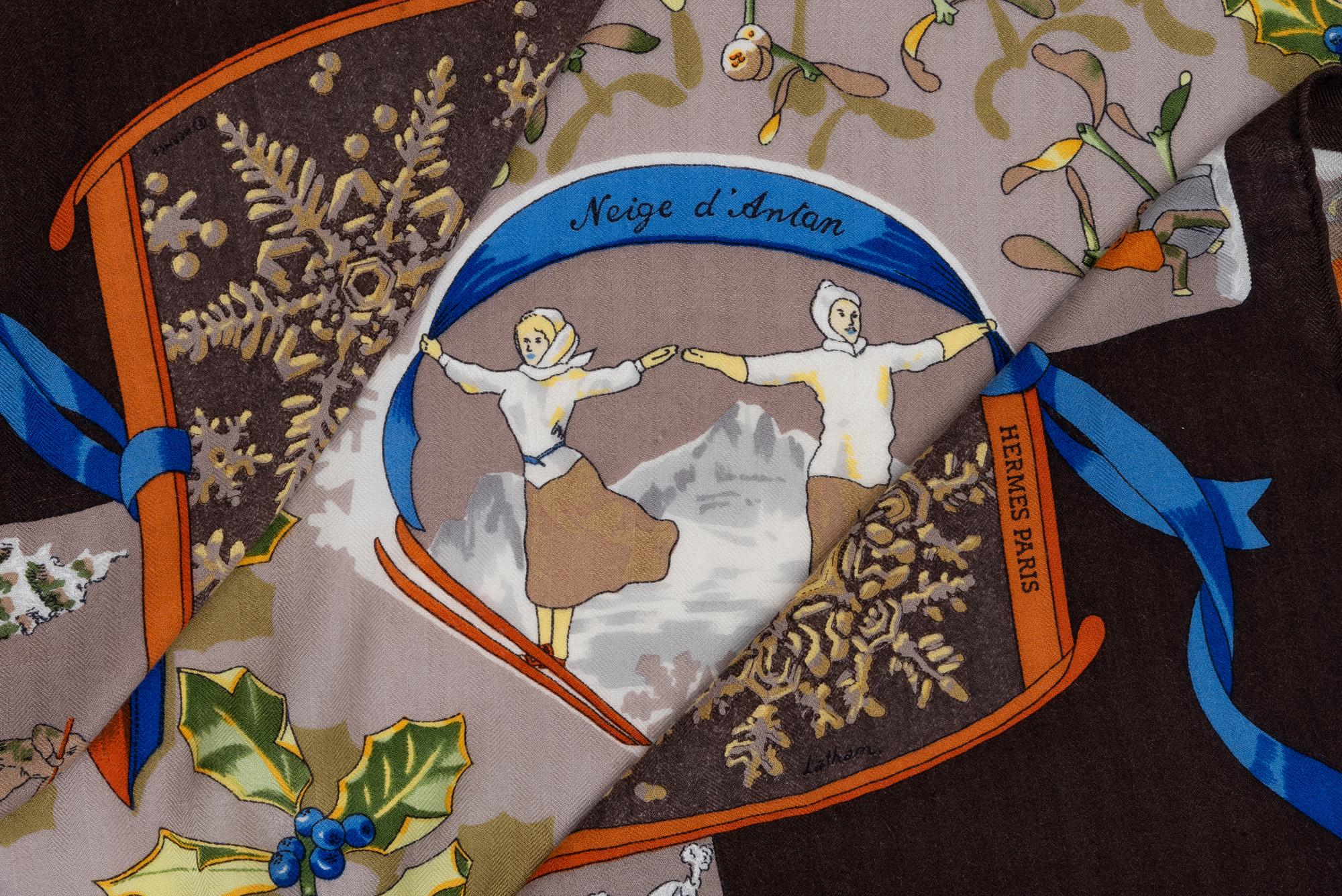 Two Hermès Cashmere/Silk Scarves
