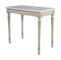 A Louis XVI Style Painted Marble-Top Table
