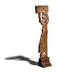 An Egyptian Wood Offering Bearer