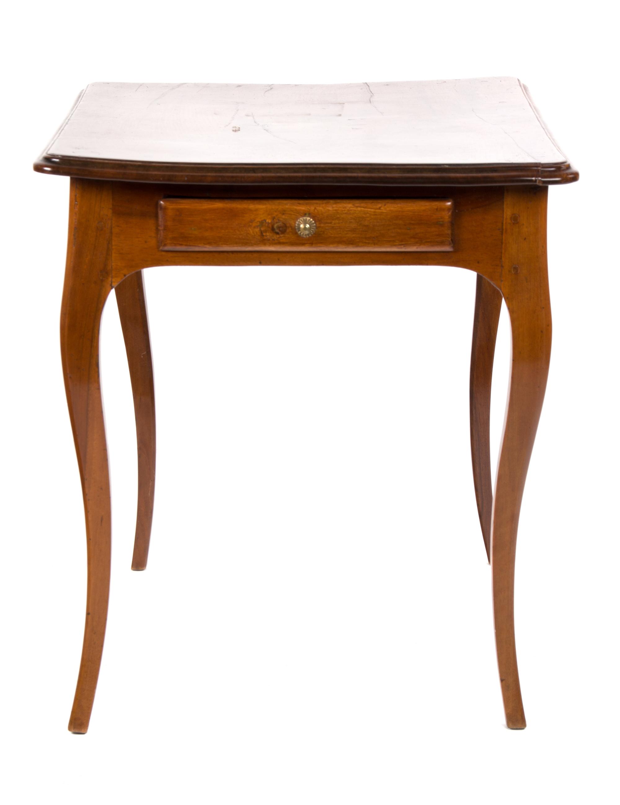 A Louis XV Provincial Style Walnut Occasional Table Height 28 x width 33 x depth 24 inches. — 19TH CENTURY