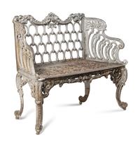 A Cast Iron Garden Bench