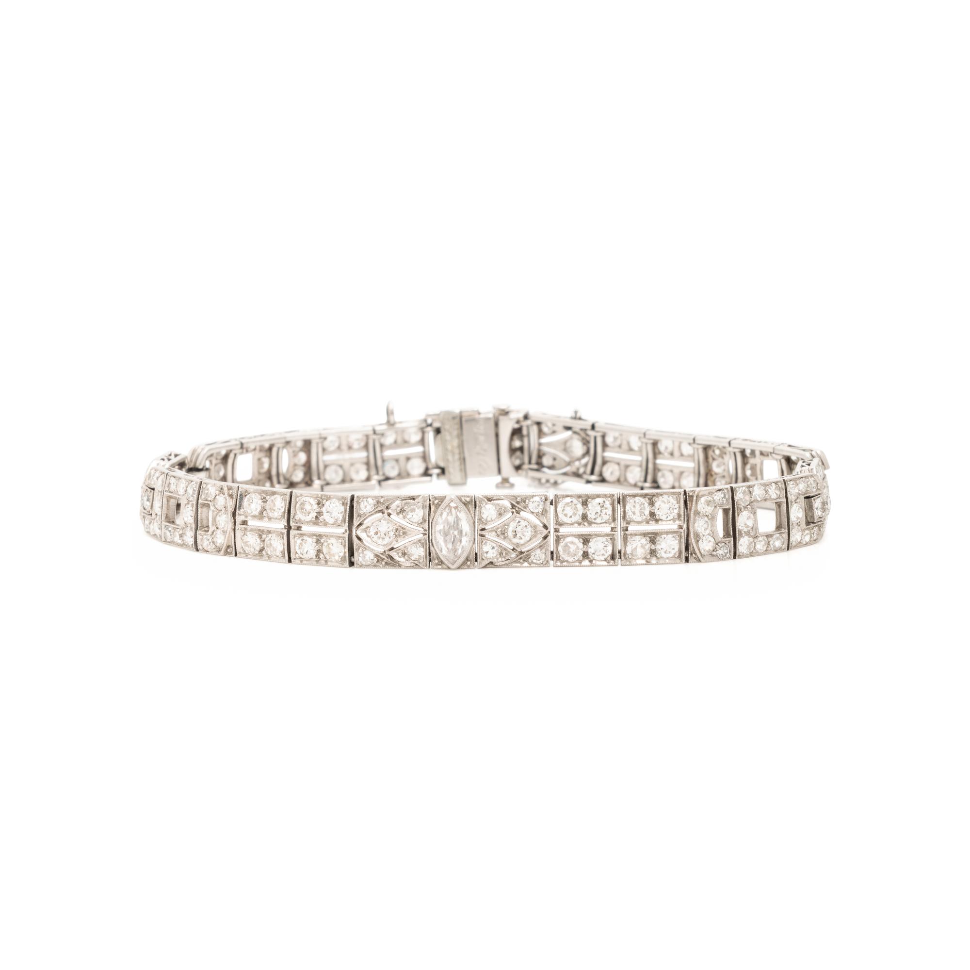 Art Deco, Diamond and Platinum Bracelet