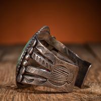 Navajo Silver and Turquoise Cuff Bracelet