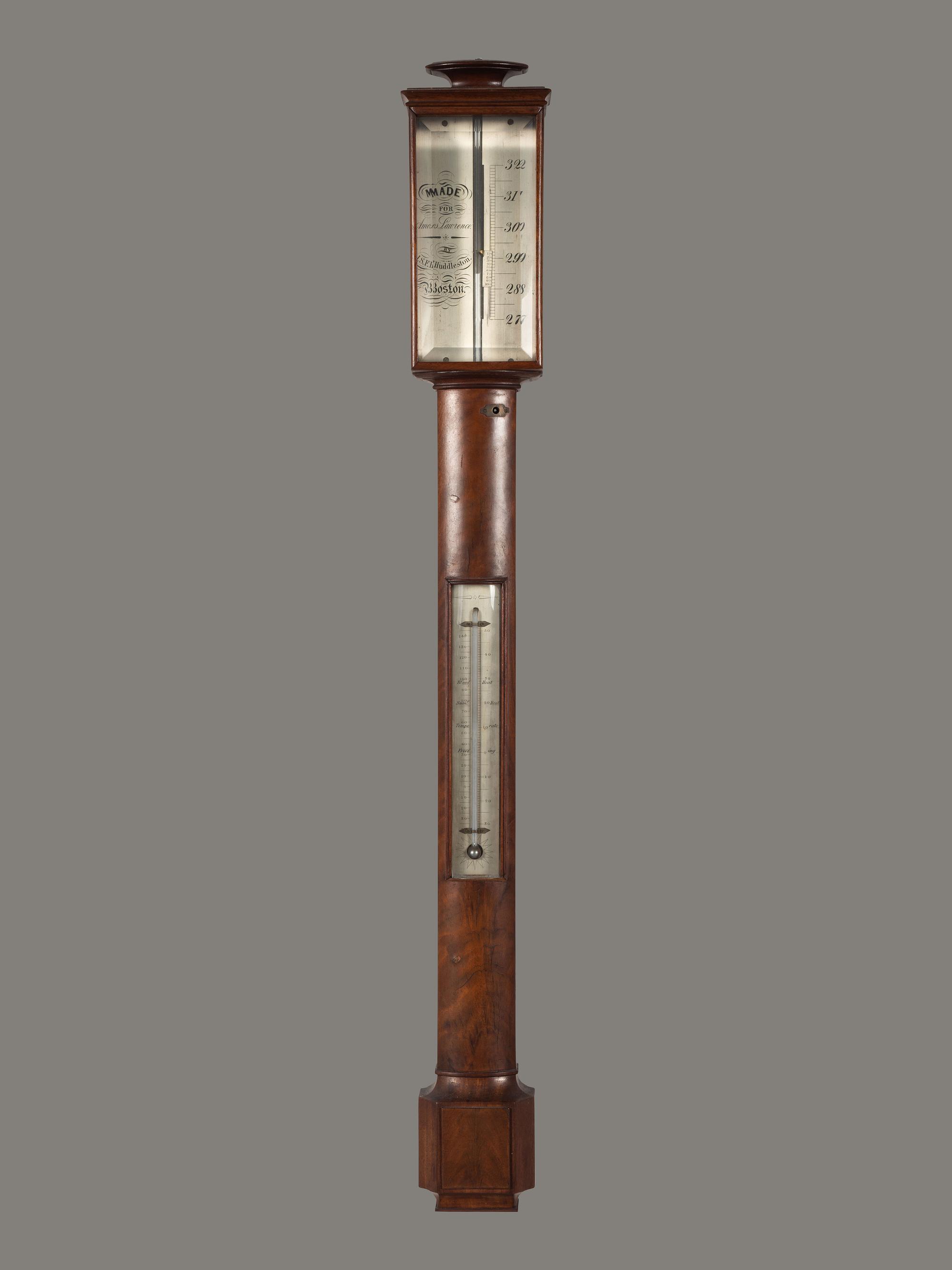A Federal Mahogany Stick Barometer