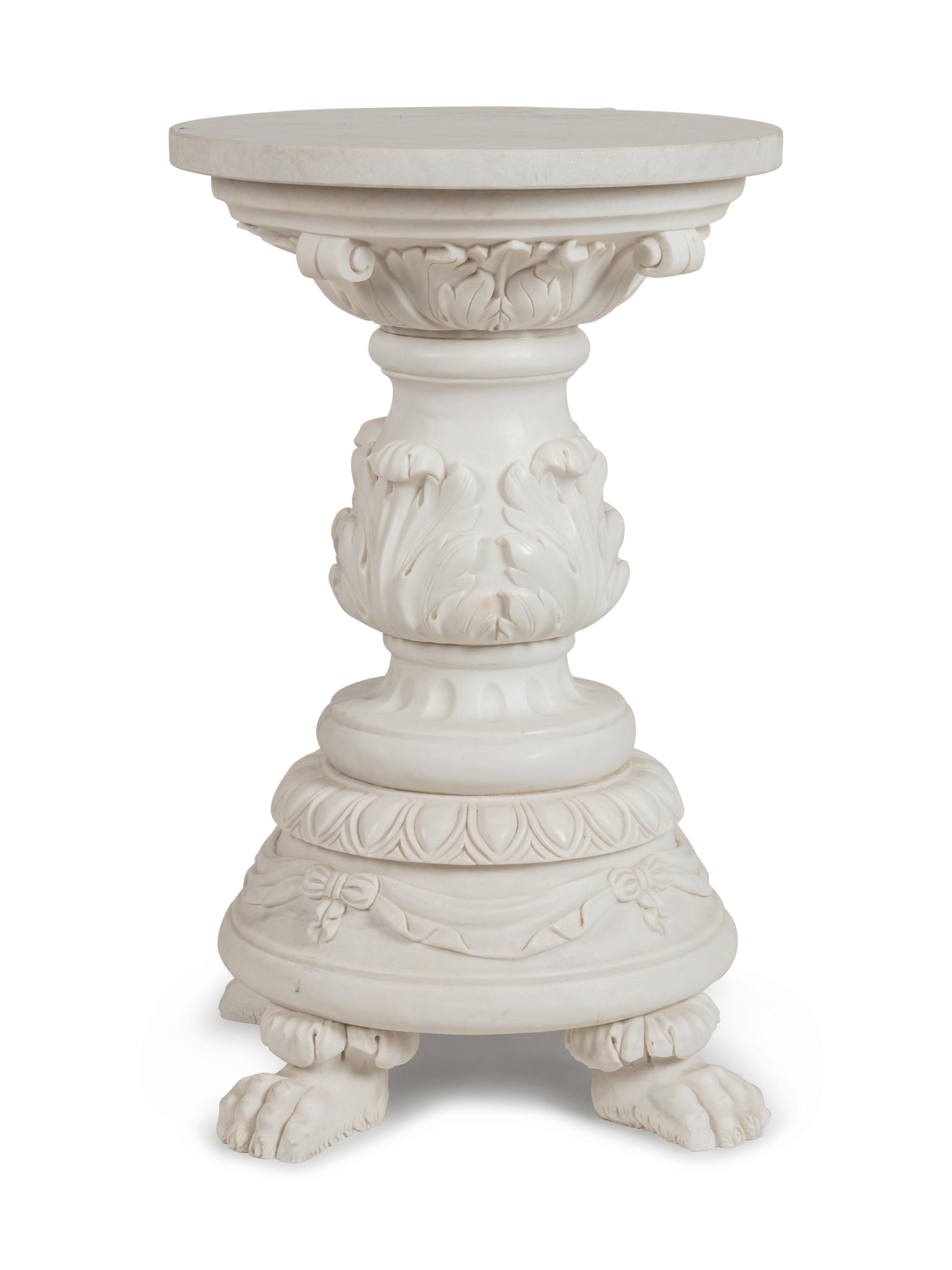 A Neoclassical Marble Pedestal