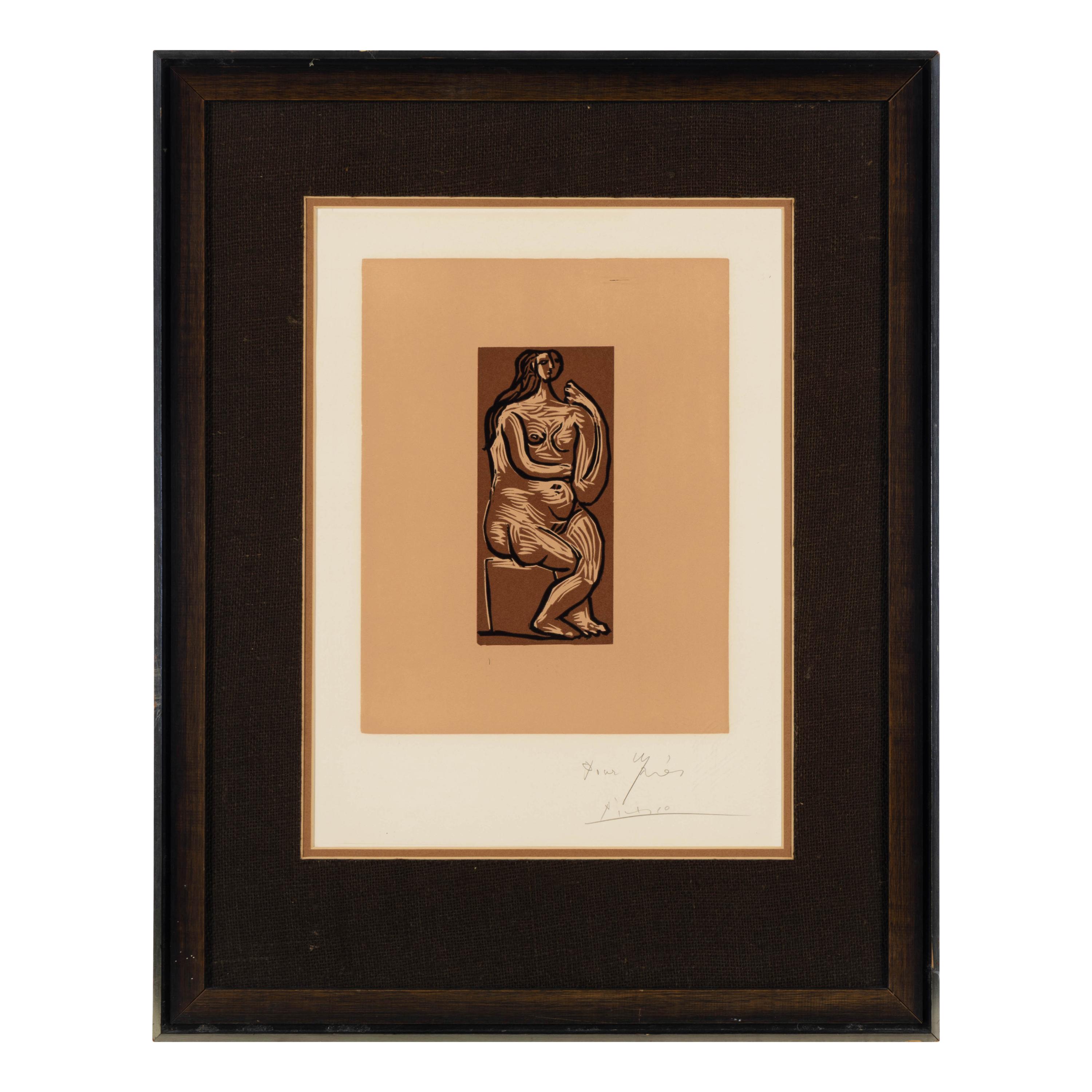 Pablo Picasso (Spanish, 1881–1973) — Nu assis , 1962