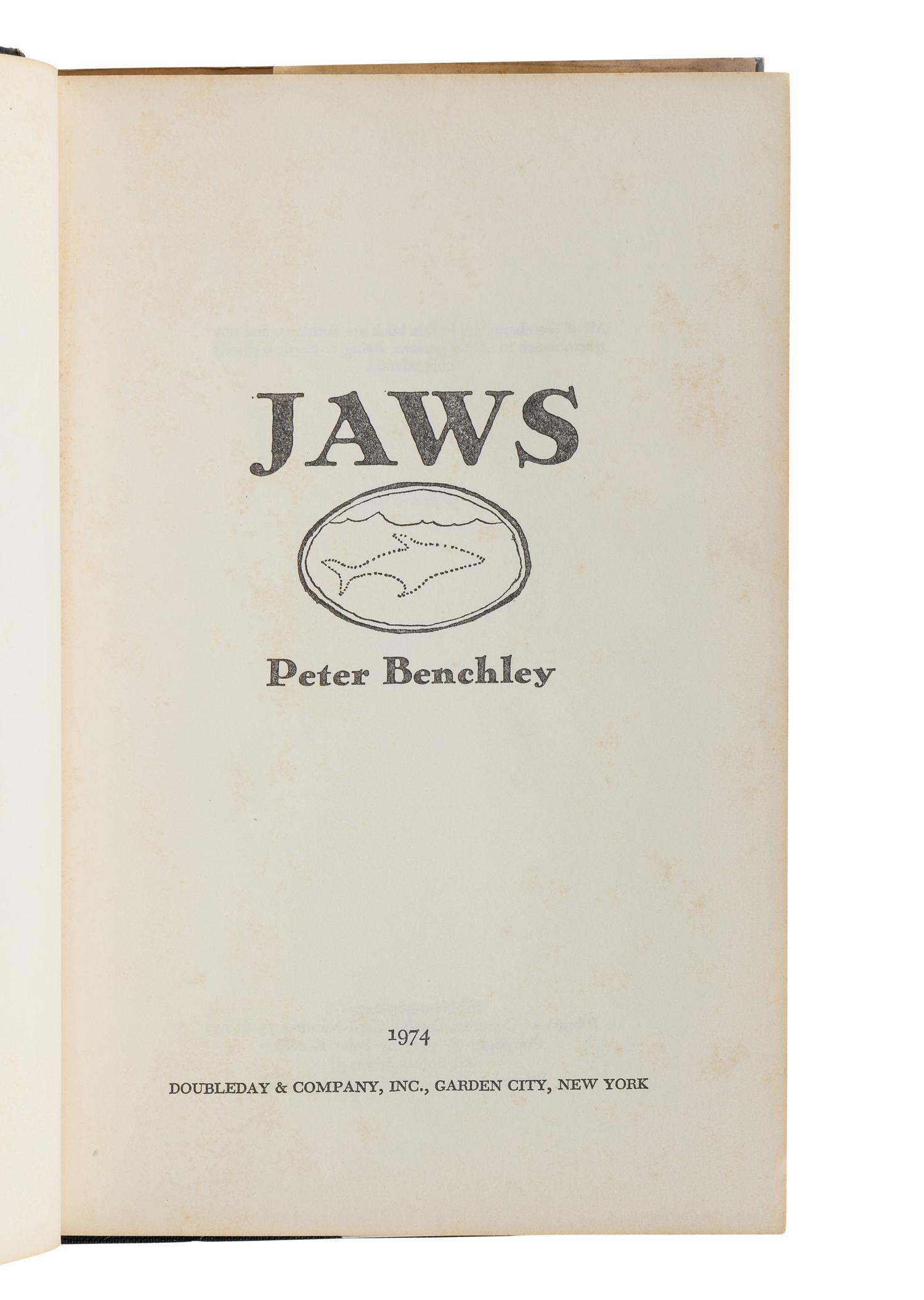 BENCHLEY, Peter (1940-2006). A group of 4 FIRST EDITIONS, comprising:
