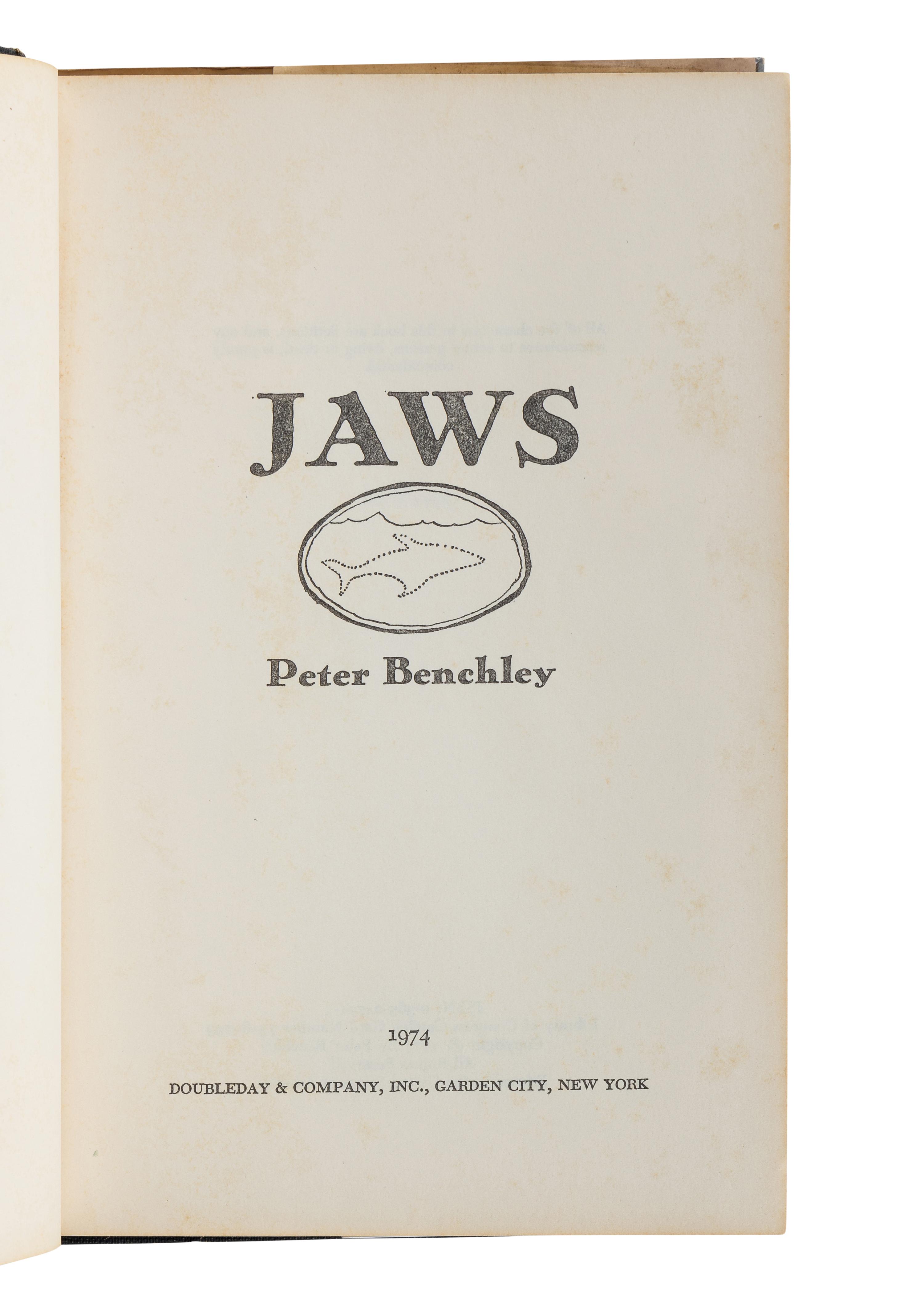 BENCHLEY, Peter (1940-2006). A group of 4 FIRST EDITIONS, comprising: