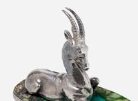 Antonio Piñeda, Silver and Hardstone Sculpture