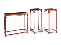 Three Chinese Huanghuali Stands