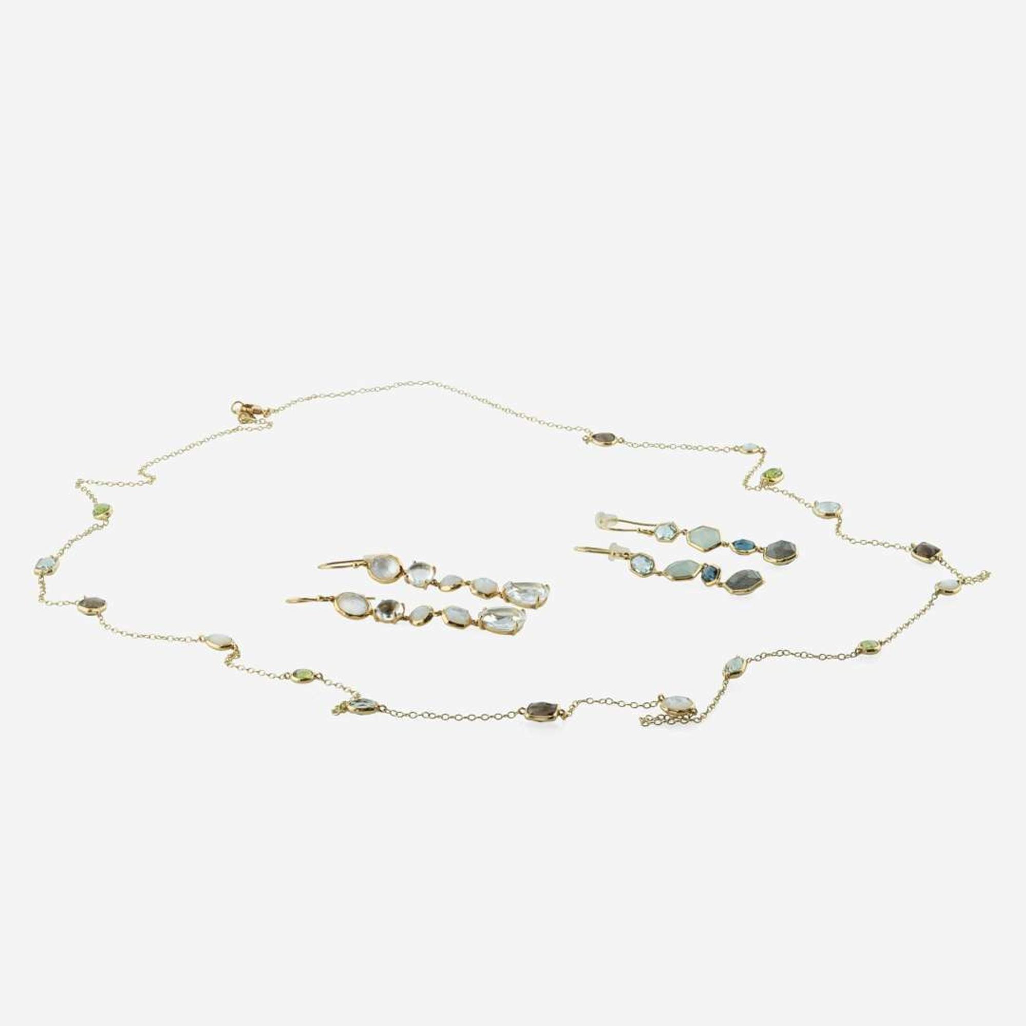 A Collection of Yellow Gold and Gemstone Ippolita Jewelry